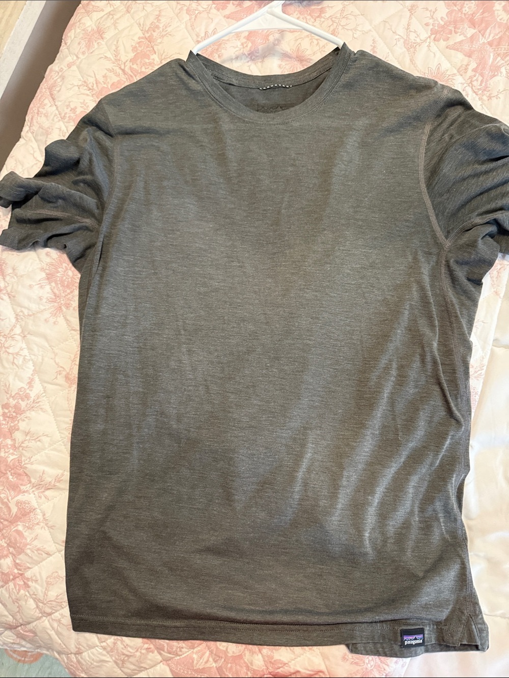 Patagonia Men's Short Sleeve Crew Tee in Charcoal Gray